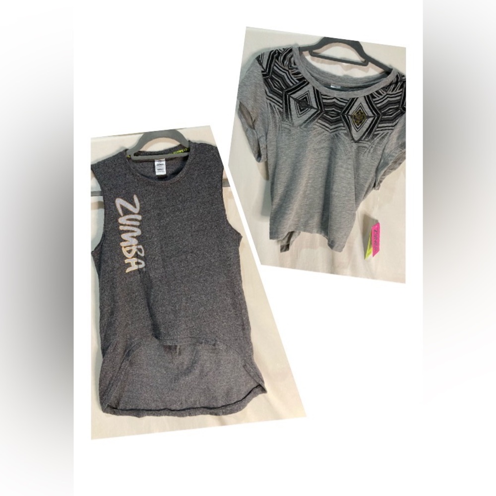 Zumba - grey tops (2 tops)